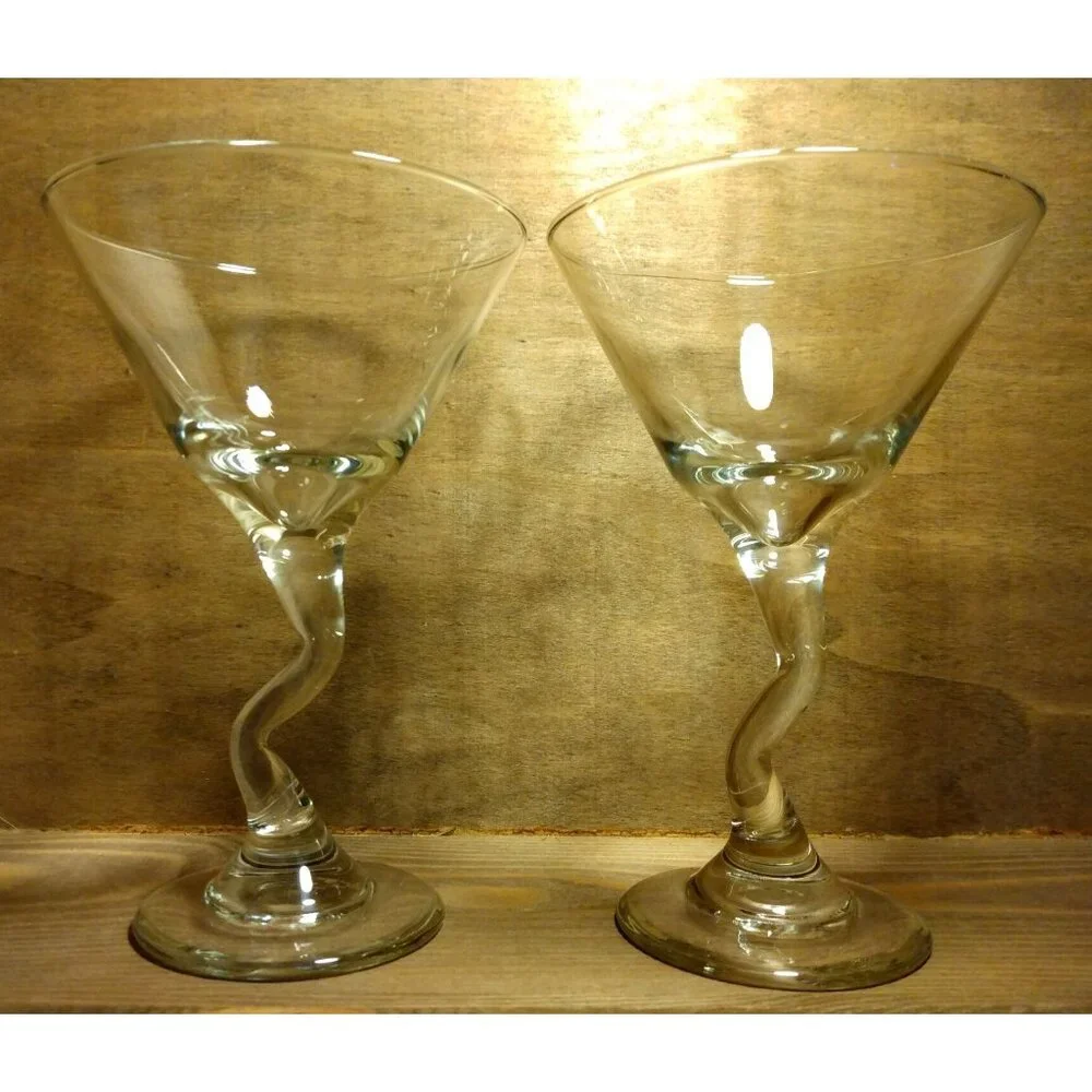 2pc Libbey Z-Stem Martini Cocktail Glasses 9oz